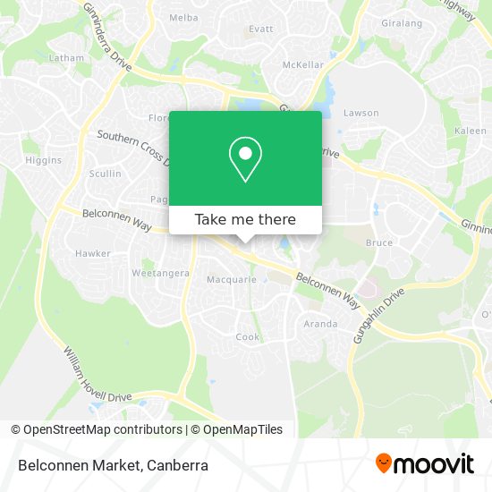 Belconnen Market map