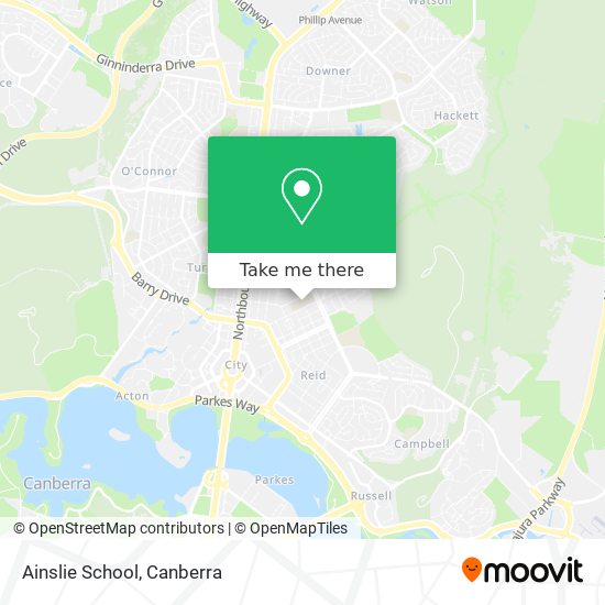 Ainslie School map