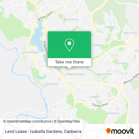 Lend Lease - Isabella Gardens map