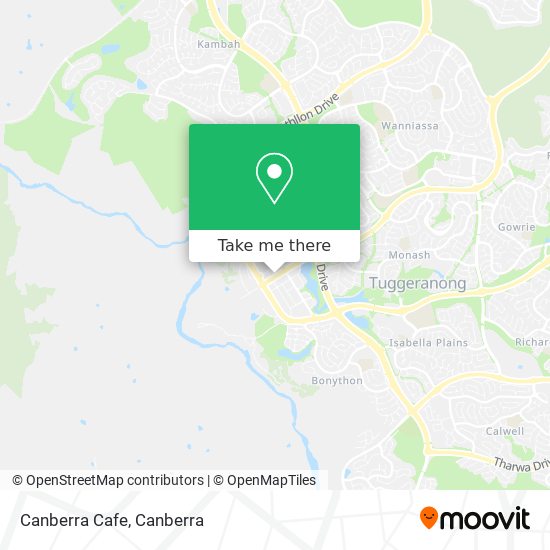 Canberra Cafe map