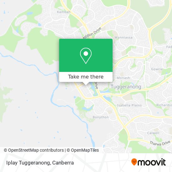 Iplay Tuggeranong map