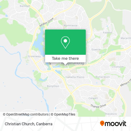 Christian Church map