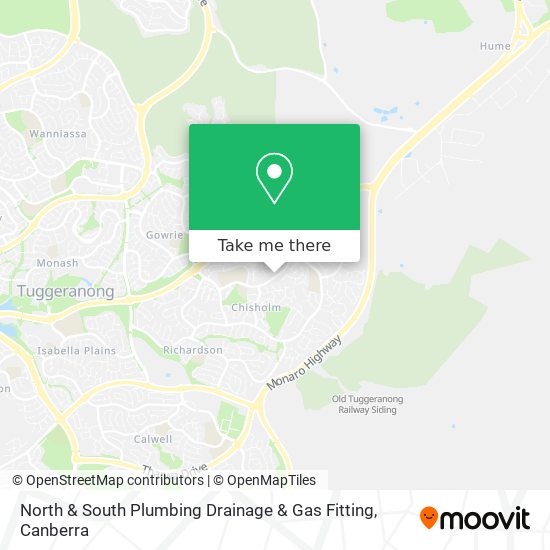 North & South Plumbing Drainage & Gas Fitting map