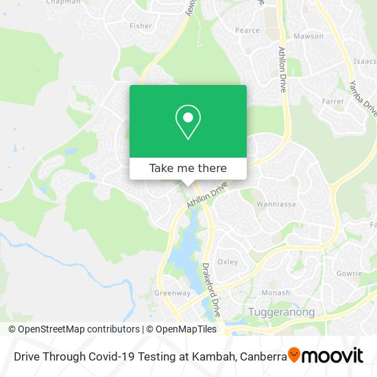 Drive Through Covid-19 Testing at Kambah map