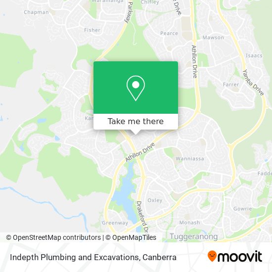 Indepth Plumbing and Excavations map