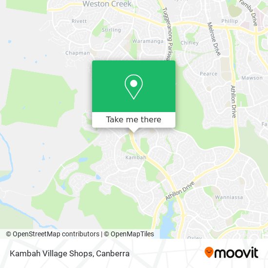 Kambah Village Shops map