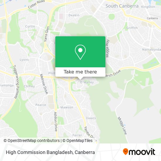 High Commission Bangladesh map