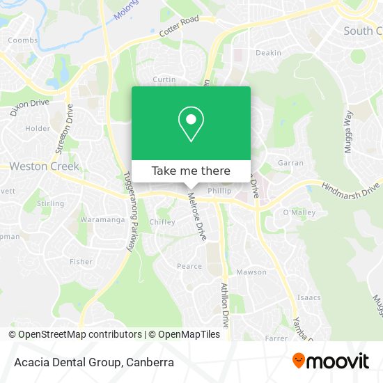 Acacia Dental Group map