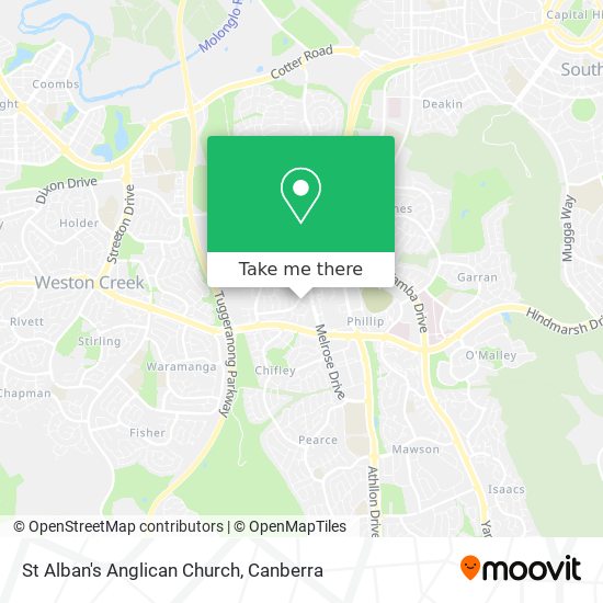 St Alban's Anglican Church map