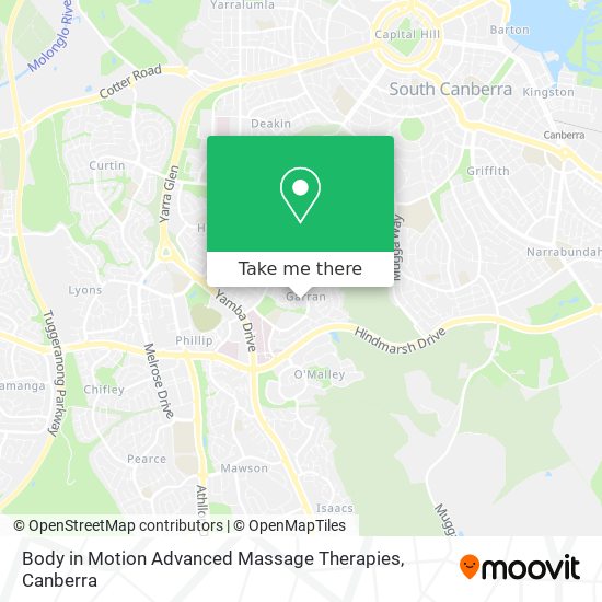 Body in Motion Advanced Massage Therapies map