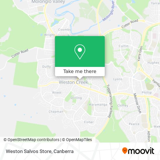 Weston Salvos Store map