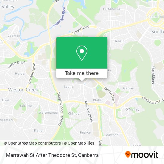 Marrawah St After Theodore St map