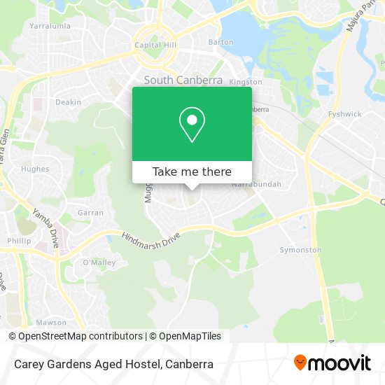 Carey Gardens Aged Hostel map