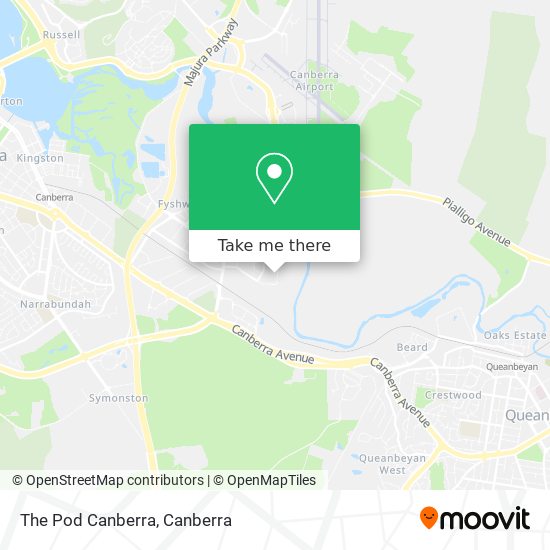 The Pod Canberra map