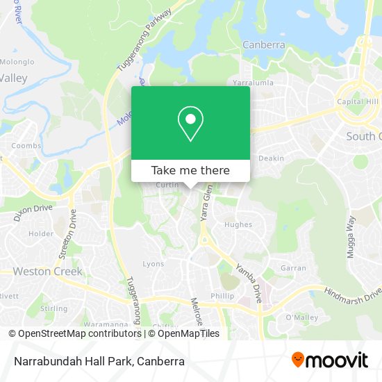 Narrabundah Hall Park map