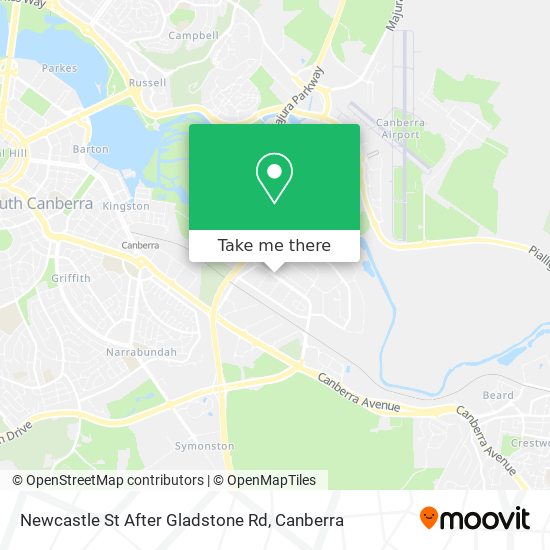 Newcastle St After Gladstone Rd map