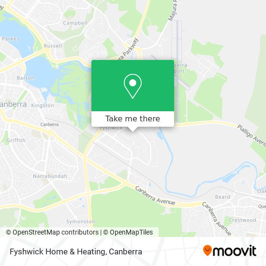 Mapa Fyshwick Home & Heating