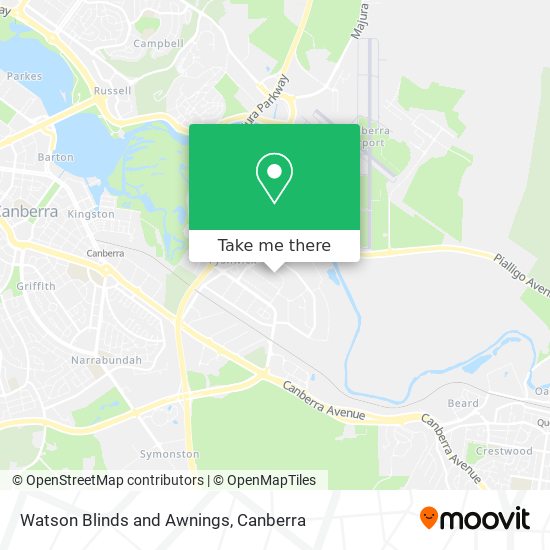 Watson Blinds and Awnings map