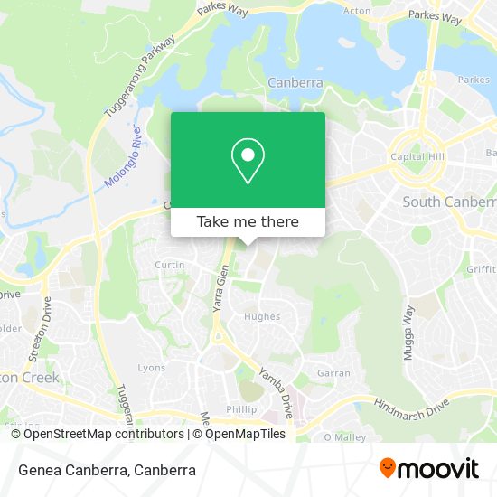 Genea Canberra map