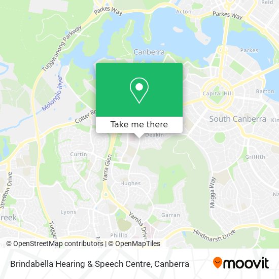 Brindabella Hearing & Speech Centre map