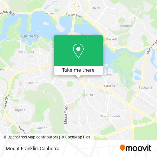 Mount Franklin map