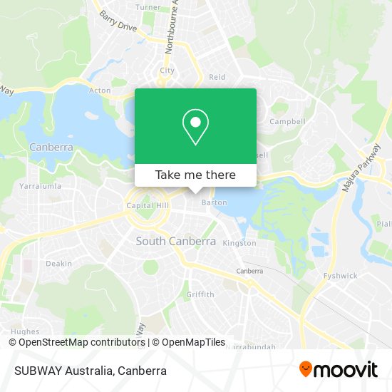 SUBWAY Australia map