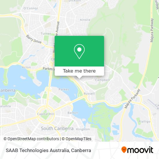 SAAB Technologies Australia map
