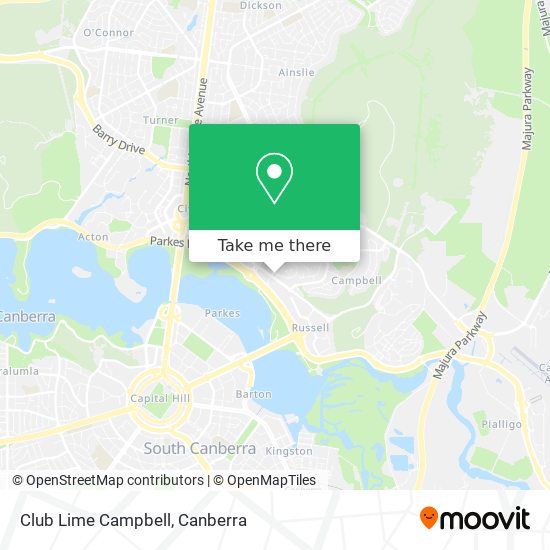 Club Lime Campbell map