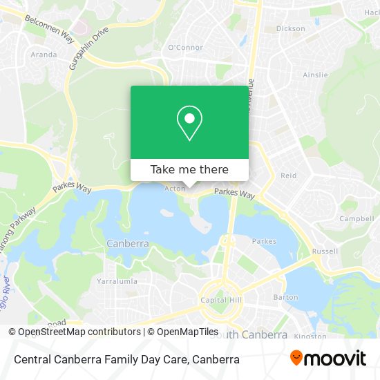 Central Canberra Family Day Care map