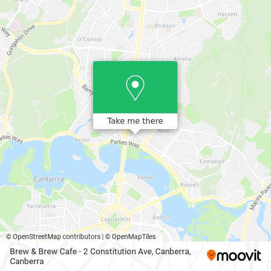 Brew & Brew Cafe - 2 Constitution Ave, Canberra map