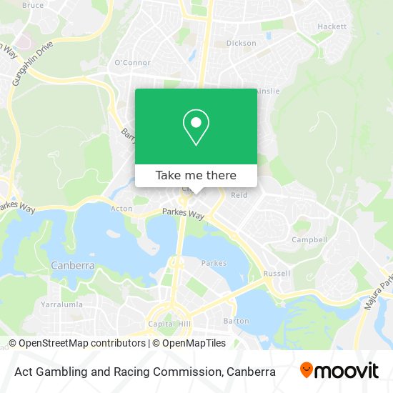Act Gambling and Racing Commission map