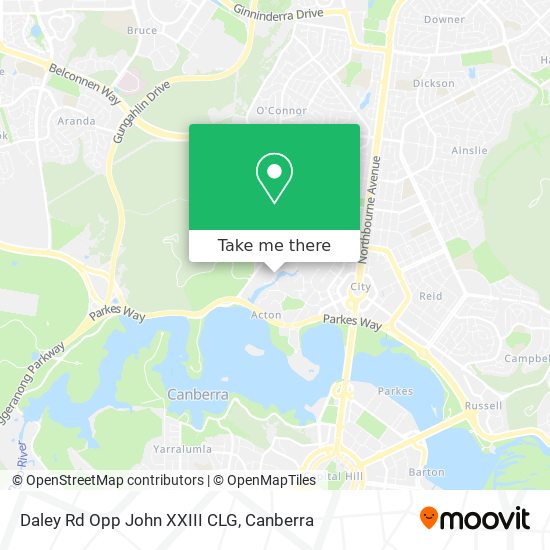 Daley Rd Opp John XXIII CLG map