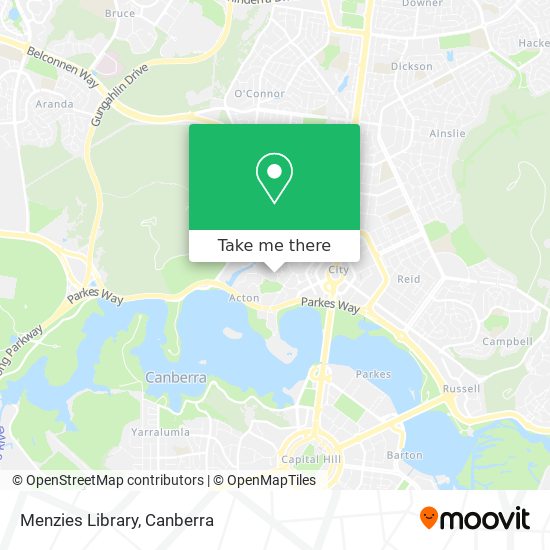 Menzies Library map