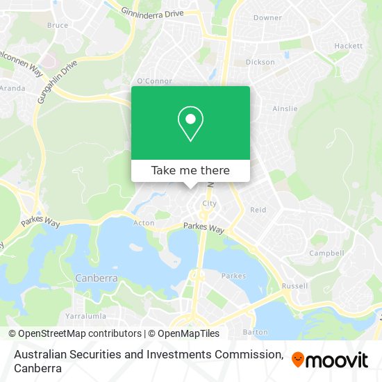 Australian Securities and Investments Commission map