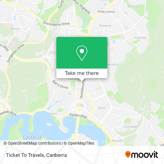Ticket To Travels map
