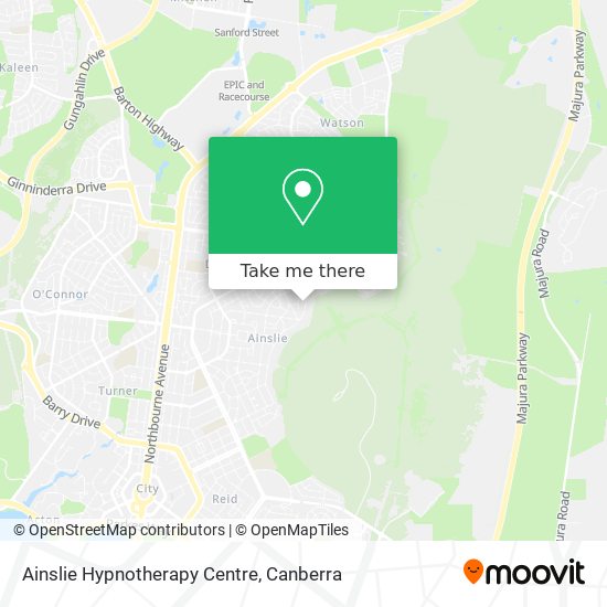 Ainslie Hypnotherapy Centre map