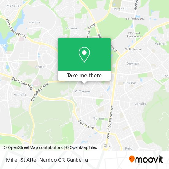 Miller St After Nardoo CR map