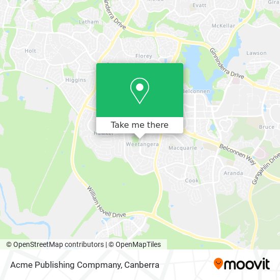 Acme Publishing Compmany map