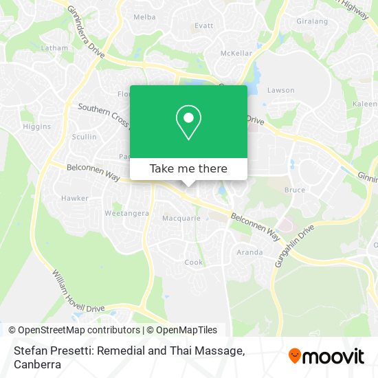 Stefan Presetti: Remedial and Thai Massage map