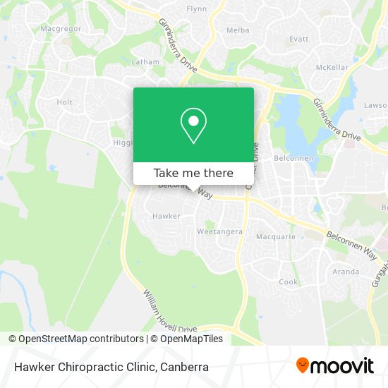 Hawker Chiropractic Clinic map