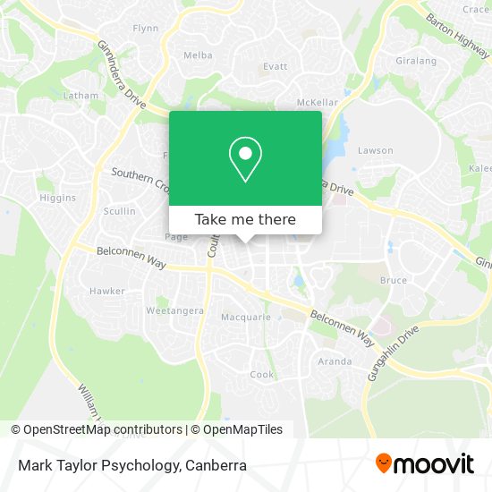 Mark Taylor Psychology map