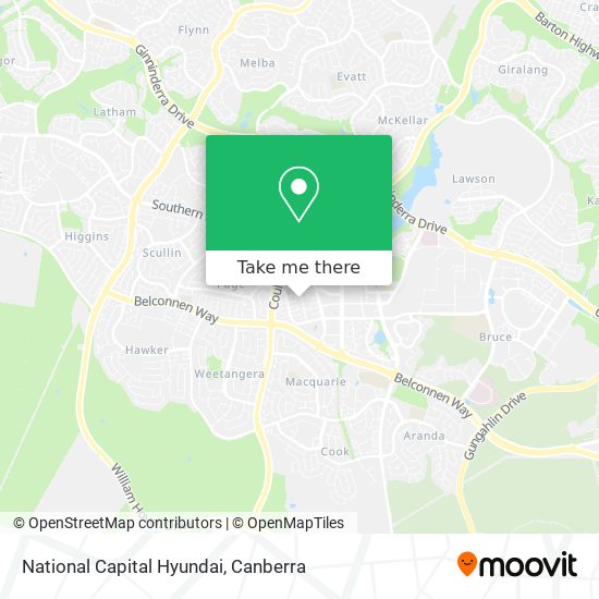 National Capital Hyundai map
