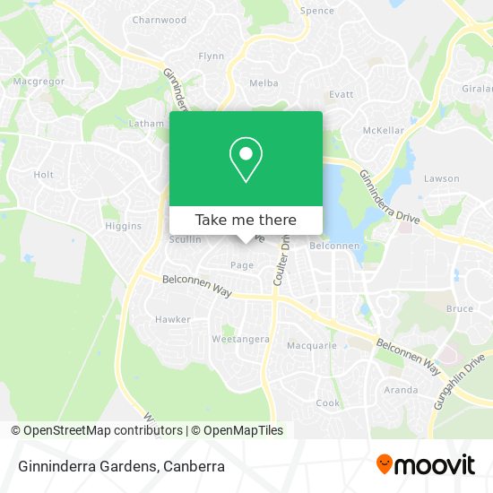 Ginninderra Gardens map