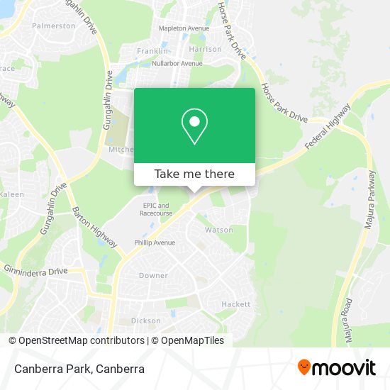 Canberra Park map
