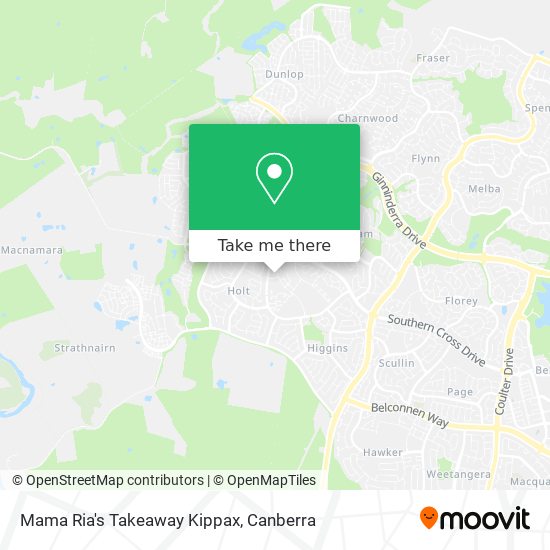 Mapa Mama Ria's Takeaway Kippax