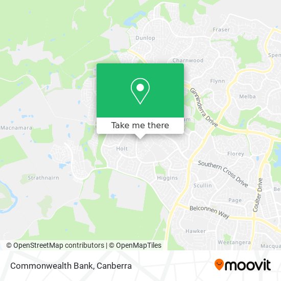 Mapa Commonwealth Bank