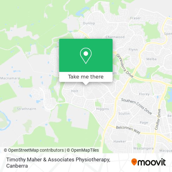 Timothy Maher & Associates Physiotherapy map