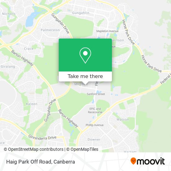 Haig Park Off Road map