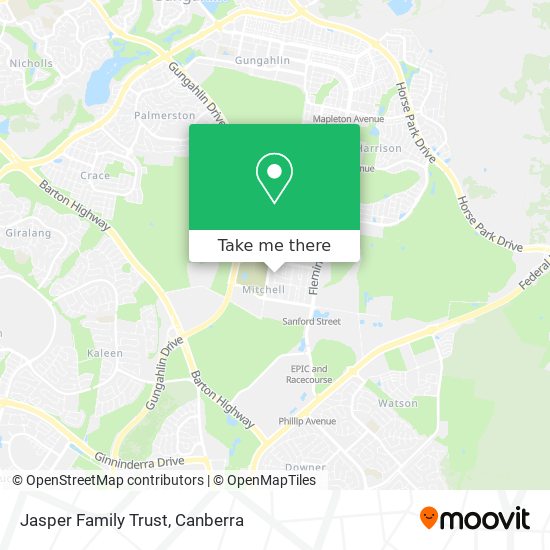 Jasper Family Trust map