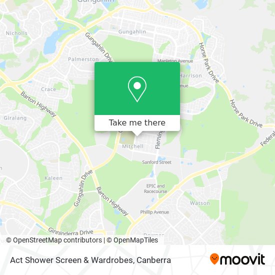 Act Shower Screen & Wardrobes map